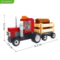 Конструктор &laquo;Лесозаготовочный грузовик&raquo;, 93 детали