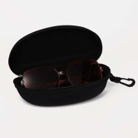 Футляр для очков на молнии, длина 17 см, цвет чёрный Футляр для очков на молнии, длина 17 см, цвет чёрный