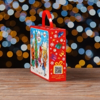 Новый год. Коробка подарочная складная "Три кота" 25 х 5 х 15 см.