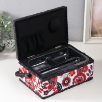 Шкатулка для рукоделия "Народный цветочный узор" 24х16х11 см Шкатулка для рукоделия "Народный цветочный узор" 24х16х11 см