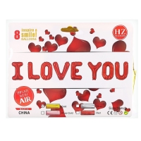 Шар фольгированный 16" &laquo;Я люблю тебя&raquo;, прописные буквы, цвет золотой