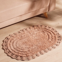 Ковер для ванны SL Home, хлопок, 60&times;90 см, цвет мокко