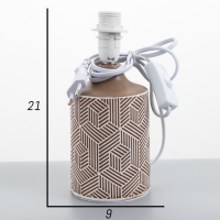 Лампа настольная 48475/1 E14 40Вт кофе 18х18х32 см RISALUX Лампа настольная 48475/1 E14 40Вт кофе 18х18х32 см RISALUX