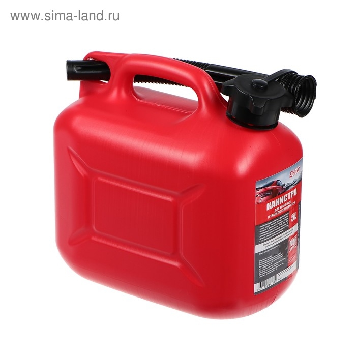 Канистра 3ton PROFI, КРАСНАЯ для топлива + крышка и лейка, 5 л Канистра 3ton PROFI, КРАСНАЯ для топлива + крышка и лейка, 5 л