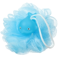 Набор для ванны «Дельфин», мочалка с игрушкой, 2 тактильных мячика, Крошка Я Набор для ванны «Дельфин», мочалка с игрушкой, 2 тактильных мячика, Крошка Я