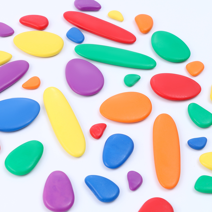 Развивающий набор &laquo;Камешки&raquo;, 24 &times; 19,5 &times; 6 см, 36 камешков + книга с заданиями