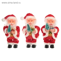 Дед Мороз "С ёлкой и подарками" 16 см, микс Дед Мороз "С ёлкой и подарками" 16 см, микс