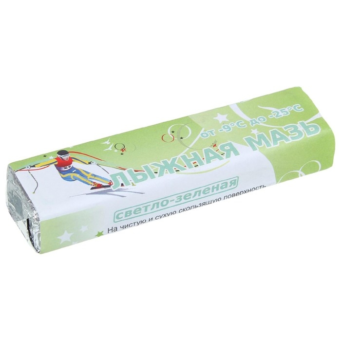Мазь лыжная, от -9 до -25&deg;C, 40 г, цвет светло-зелёный