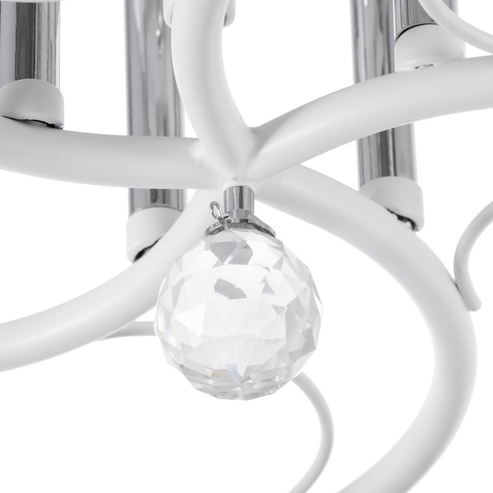 Люстра "Зарина" 5хЕ27 40Вт белый 60х60х24см BayerLux