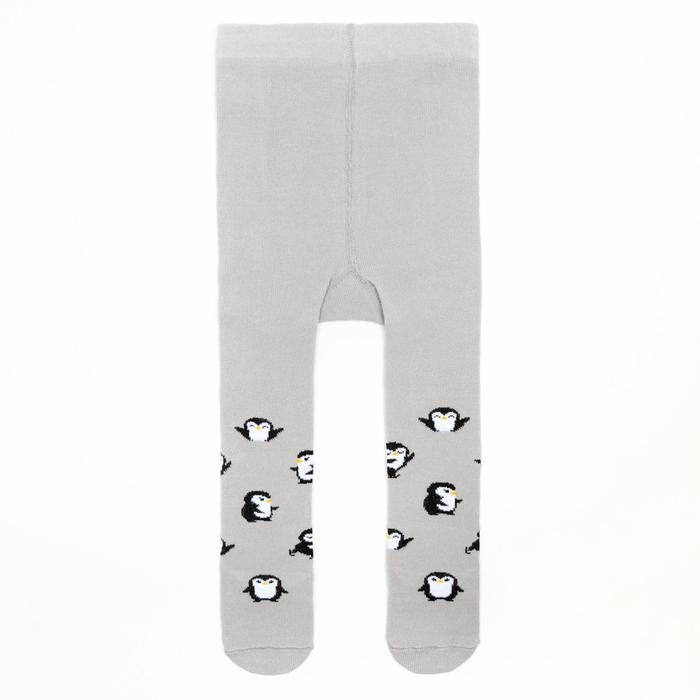 Новый год.Колготки Крошка Я Новый год.Колготки Крошка Я "Пингвинята", серый, рост 62-68 см