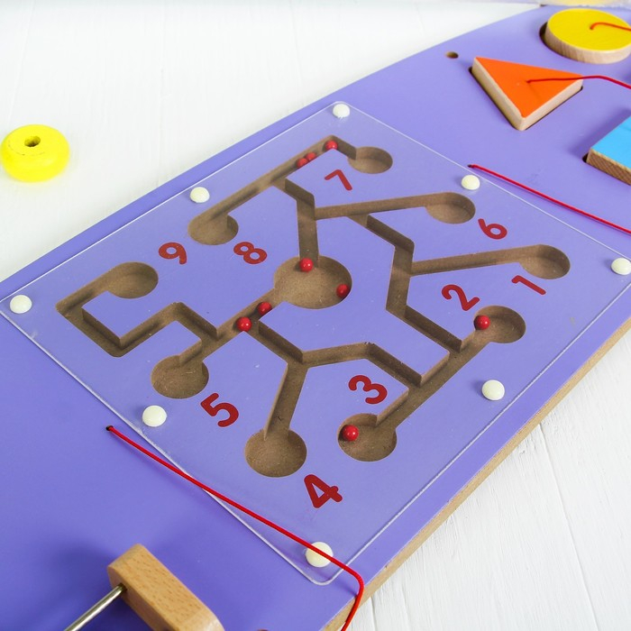 Бизиборд &laquo;Бегемот&raquo;, крепится на стену