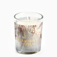 Новогодняя свеча с калькой «Новый год: Сказочного года», аромат корица,5х6х5 см Новогодняя свеча с калькой «Новый год: Сказочного года», аромат корица,5х6х5 см