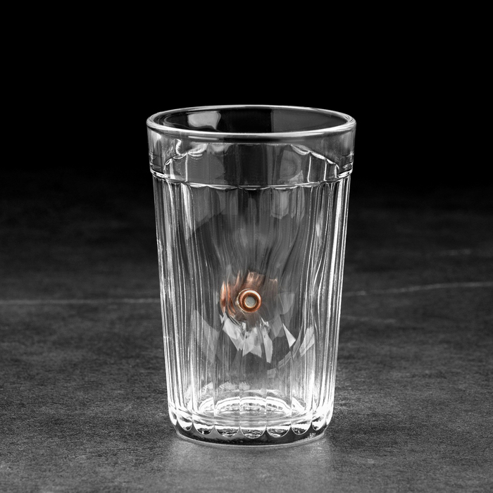 Стакан "Непробиваемый. GRANENIY", с пулей, граненый, 250 мл