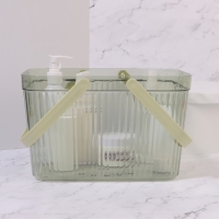 Органайзер для хранения, корзинка с ручками, 1 секция, 27 × 17 × 16,5 см, цвет полупрозрачный/МИКС Органайзер для хранения, корзинка с ручками, 1 секция, 27 × 17 × 16,5 см, цвет полупрозрачный/МИКС