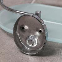 Полка настенная с ограничителем Аccoona A11010-1, 52&times;12 см, стекло