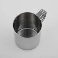 Кружка из нержавеющей стали Доляна &laquo;Индия&raquo;, 330 мл, d=7,8 см