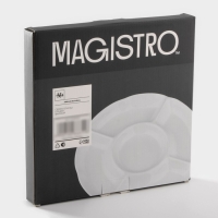 Менажница фарфоровая 5 ячеек Magistro &laquo;Бланш&raquo;, 24,7&times;24,5&times;2,7 см, цвет белый