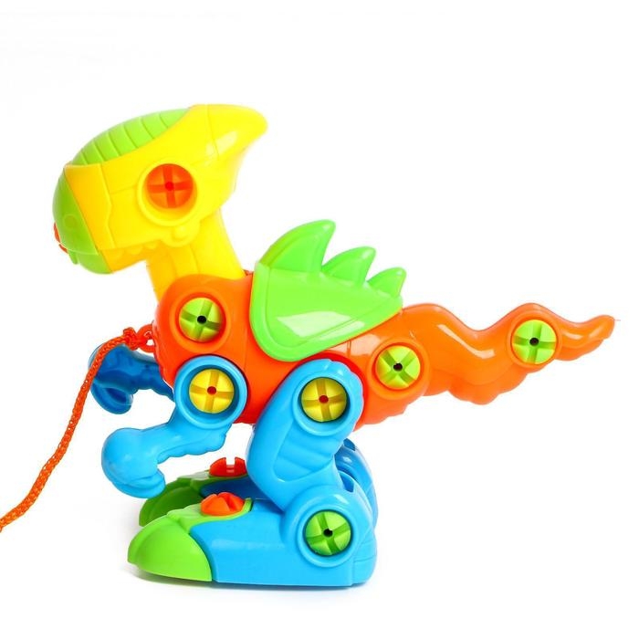 Конструктор для малышей &laquo;Динозаврик&raquo;, с отвёрткой, 38 деталей