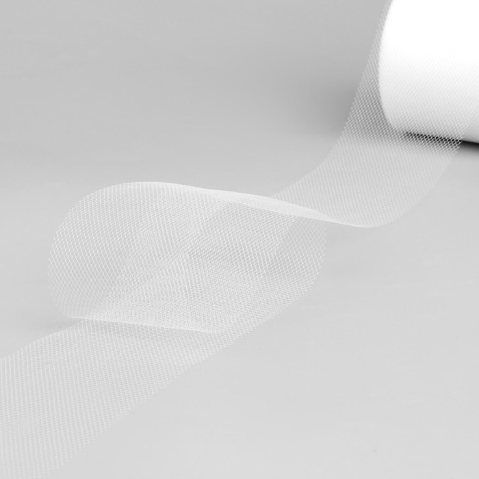 Фатин, 5 см, 11 ± 1 г/кв.м, 23 ± 1 м, цвет белый №1 Фатин, 5 см, 11 ± 1 г/кв.м, 23 ± 1 м, цвет белый №1