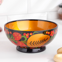 Салатник «Ягодка», средний, хохлома Салатник «Ягодка», средний, хохлома