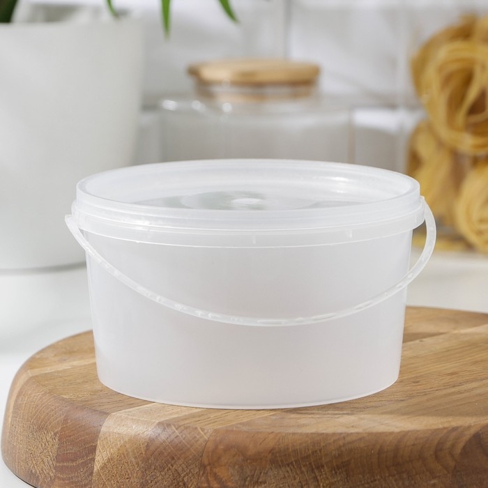 Банка для хранения продуктов с герметичной крышкой, 1 л, цвет прозрачный