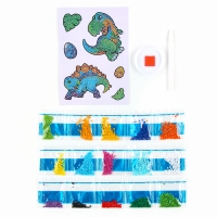 Алмазная мозаика-стикер с полным заполнением для детей «Динозаврики», набор для творчества Алмазная мозаика-стикер с полным заполнением для детей «Динозаврики», набор для творчества