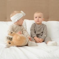 Комбинезон Крошка Я, BASIC LINE, рост 80-86 см, цвет бежевый