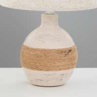 Лампа настольная с абажуром "Шпагат светлый" Е14 23х23х34 см