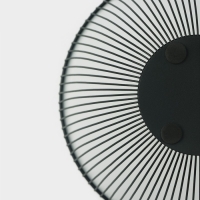 Фруктовница Доляна, 24,5&times;24,5&times;14 см, чёрный