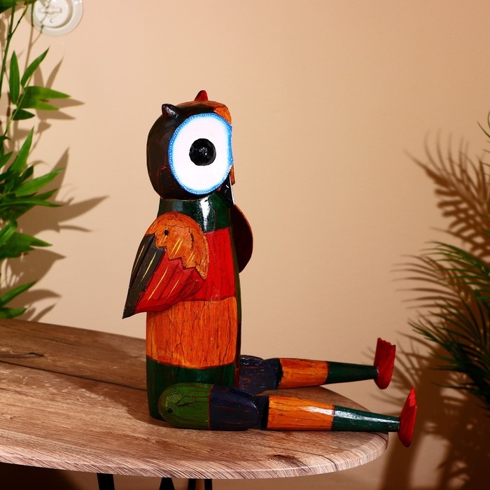 Сувенир "Сова" висячие лапки, дерево 60 см