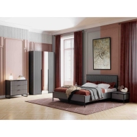 Тумба с ящиком "Нора", 545х425х380, Металл Бруклин / Графи Тумба с ящиком "Нора", 545х425х380, Металл Бруклин / Графи