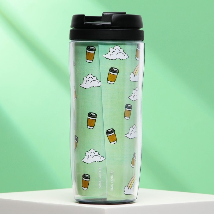 Термостакан со вставкой &laquo;Пей кофе&raquo;, 350 мл