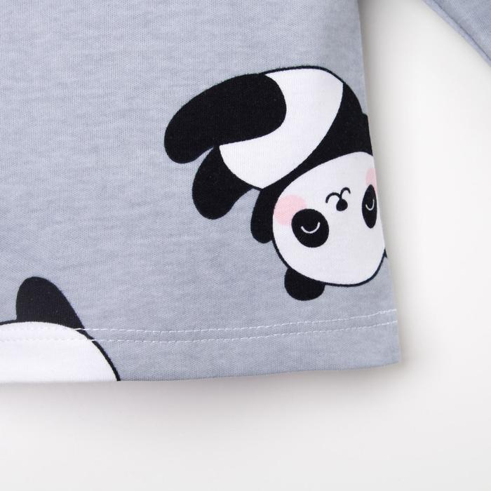 Комплект: джемпер, брюки Крошка Я "Панда", рост 86-92 см