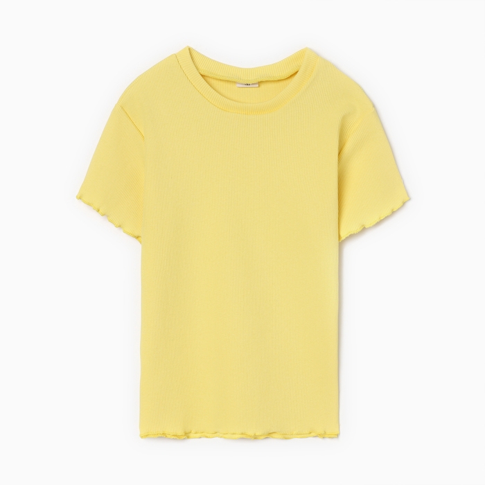 Футболка для девочки MINAKU, цвет жёлтый, рост 116 см