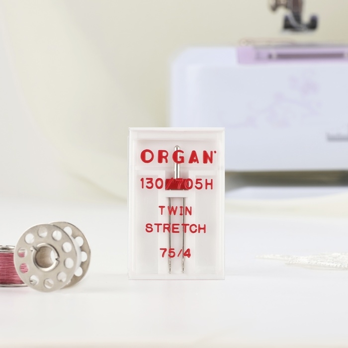 Игла для бытовых швейных машин, двойная, для стрейч-ткани, №75/4 Игла для бытовых швейных машин, двойная, для стрейч-ткани, №75/4