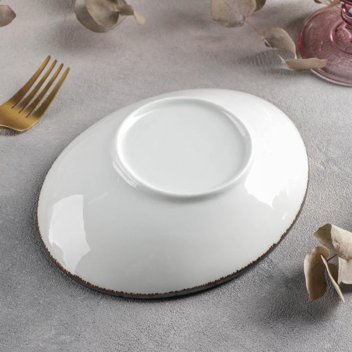 Салатник керамический &laquo;Созвездие&raquo;, 19&times;14 см, цвет зелёный