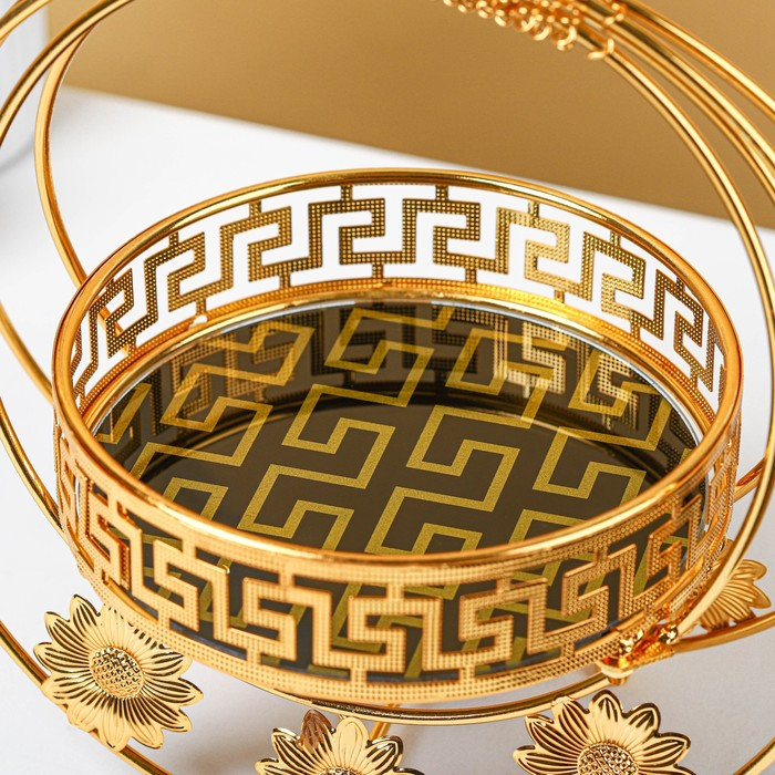 Фруктовница металлическая «Богема», 26×17×27 см, цвет золотой Фруктовница металлическая «Богема», 26×17×27 см, цвет золотой