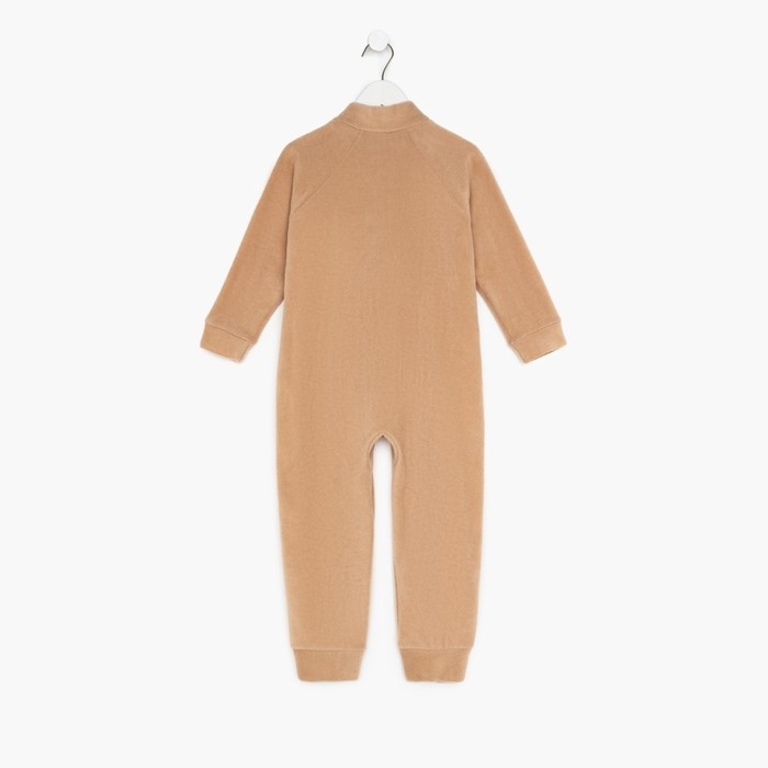 Комбинезон детский, цвет бежевый, рост 80-86 см