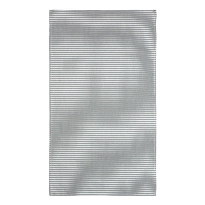 Набор кухонных полотенец Доляна &laquo;Полосы&raquo;, 40х70см- 2шт, серый, 50%п/э, 50%хл