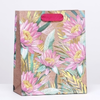 Пакет крафт "Хризантемы" 18 х 22,3 х 10 см Пакет крафт "Хризантемы" 18 х 22,3 х 10 см