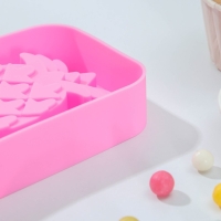 Форма для мороженого Доляна «Ананас», силикон, 14×7,5×2,5 см, цвет розовый Форма для мороженого Доляна «Ананас», силикон, 14×7,5×2,5 см, цвет розовый