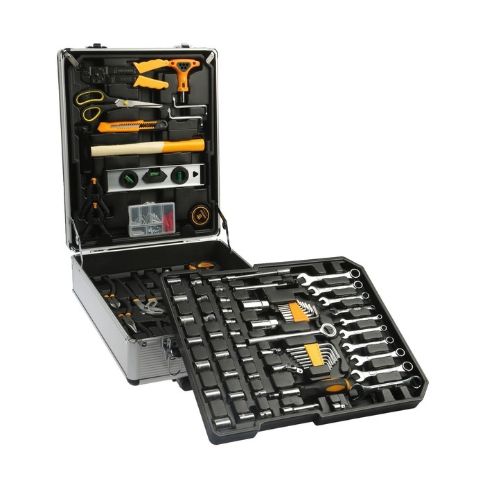 Набор инструментов для авто и дома DEKO DKMT187, металлический кейс, 187 предметов Набор инструментов для авто и дома DEKO DKMT187, металлический кейс, 187 предметов