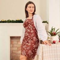 Фартук Этель "New Year's plants" 60х70 см, 100% хл, рогожка 186 г/м2 Фартук Этель "New Year's plants" 60х70 см, 100% хл, рогожка 186 г/м2