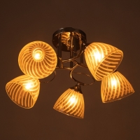 Люстра "Нора" 5х60Вт Е27 Хром 56х56х26см Люстра "Нора" 5х60Вт Е27 Хром 56х56х26см