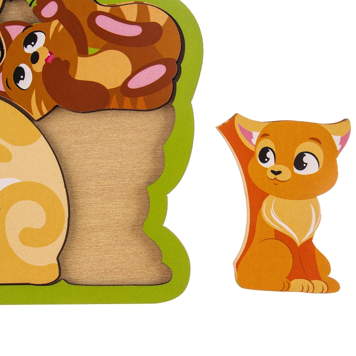 Головоломка &laquo;Кошка с котятами&raquo; для самых маленьких