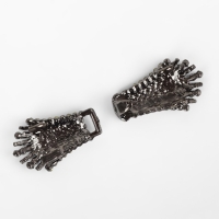 Декоративная застёжка, 4,3 &times; 1,3 см, цвет чёрный