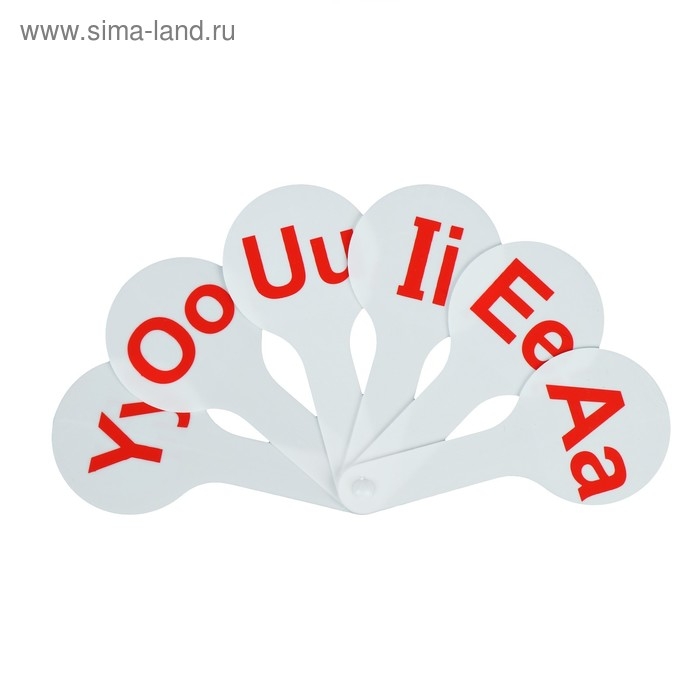 Веер-касса, английские гласные буквы, Calligrata, пакет с европодвесом Веер-касса, английские гласные буквы, Calligrata, пакет с европодвесом