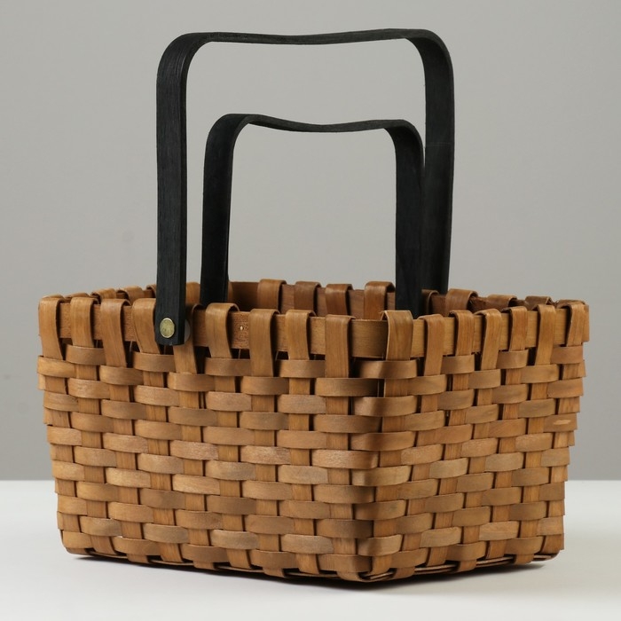 Набор корзин плетеных из 2 шт, 26х22хH15/28 см, 22х17хH12/24 см, секвойя Набор корзин плетеных из 2 шт, 26х22хH15/28 см, 22х17хH12/24 см, секвойя