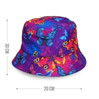 Панама детская для девочки «Бабочки», тёмная, р-р. 52-54 см Панама детская для девочки «Бабочки», тёмная, р-р. 52-54 см