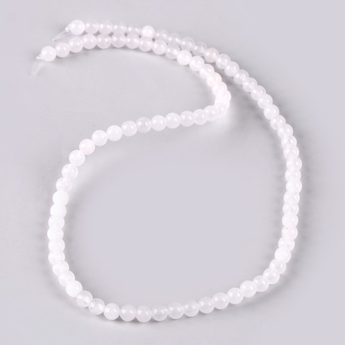 Бусины из натурального камня &laquo;Белый кварц&raquo; набор 90 шт., размер 1 шт. &mdash; 4 мм